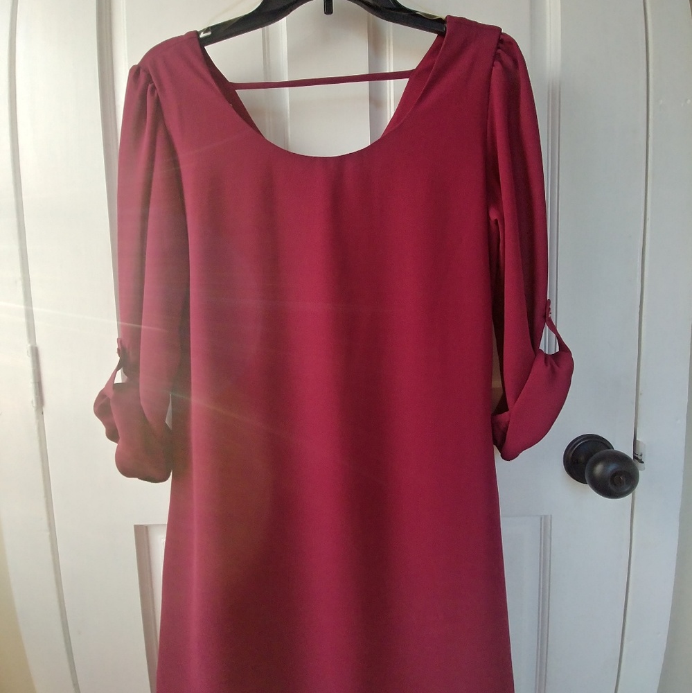 Classy Maroon Dress